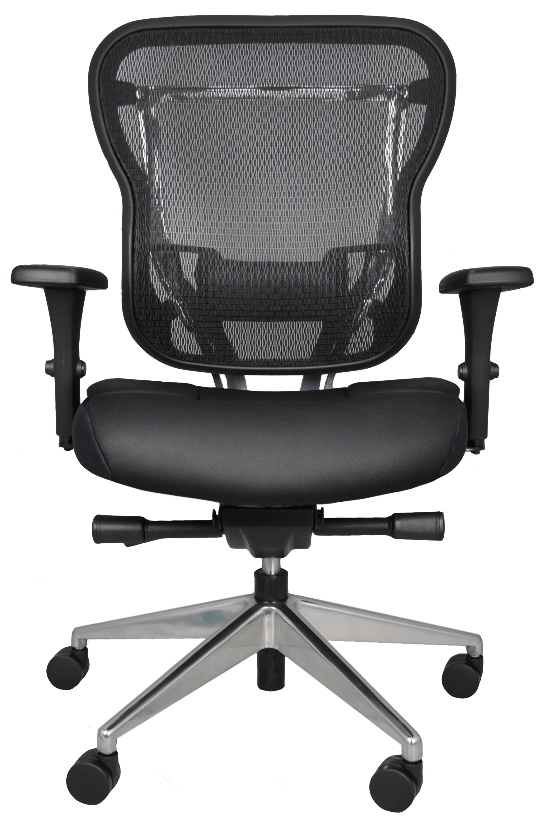 Rika Ergonomic Office Chair With Mesh Back And Leather Seat