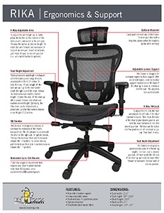 Rika All-Mesh Chair Ergonomics And Support
